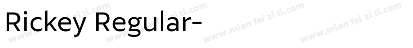Rickey Regular字体转换